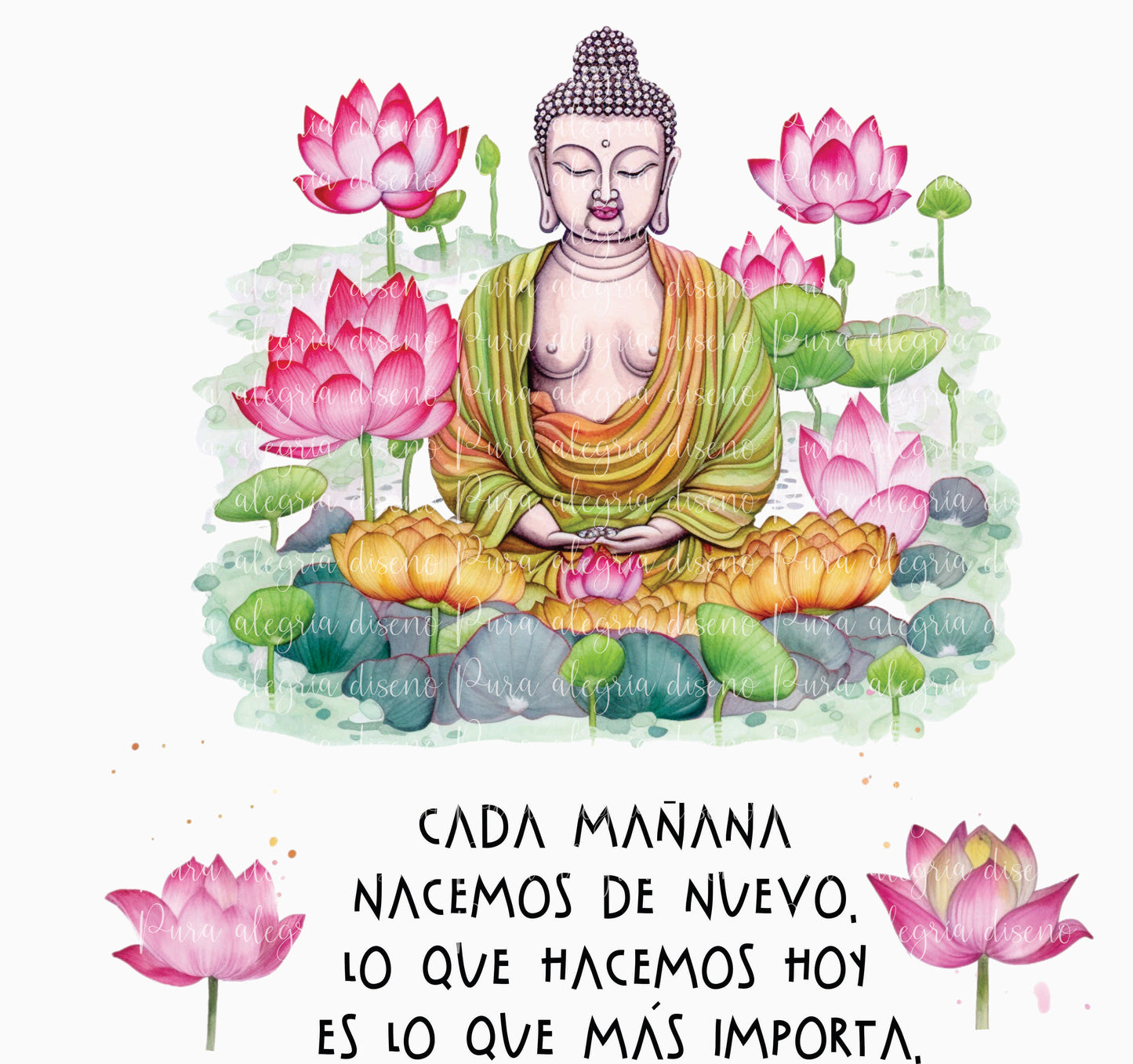 Maxi print, Buddha every morning
