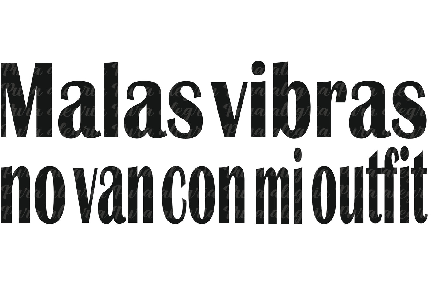 Estampa Malas vibras