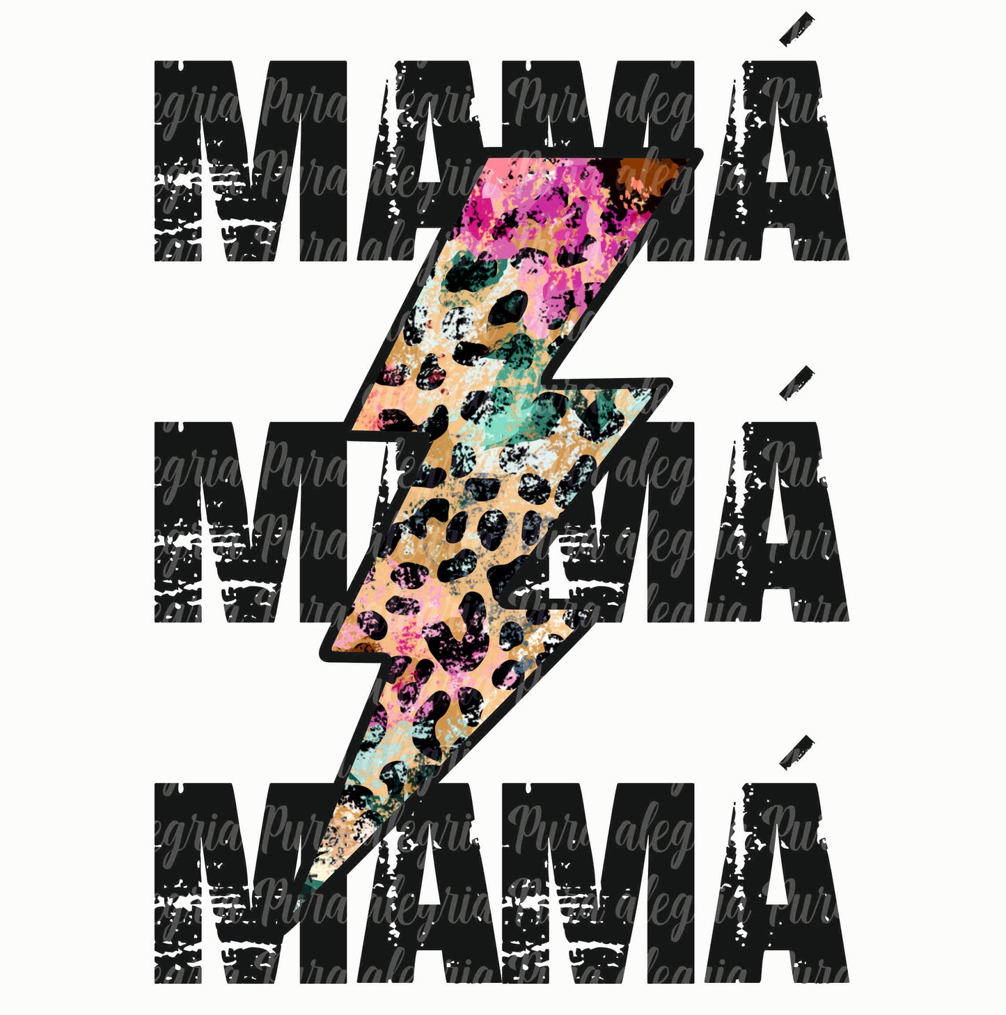 Estampa Mamá rayo