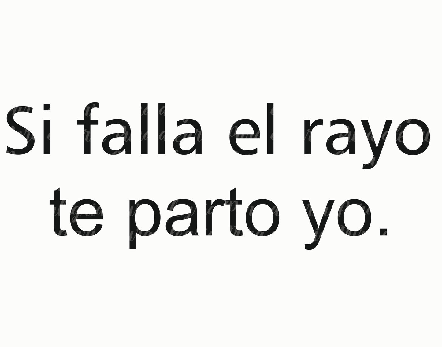 Estampa Si falla el rayo