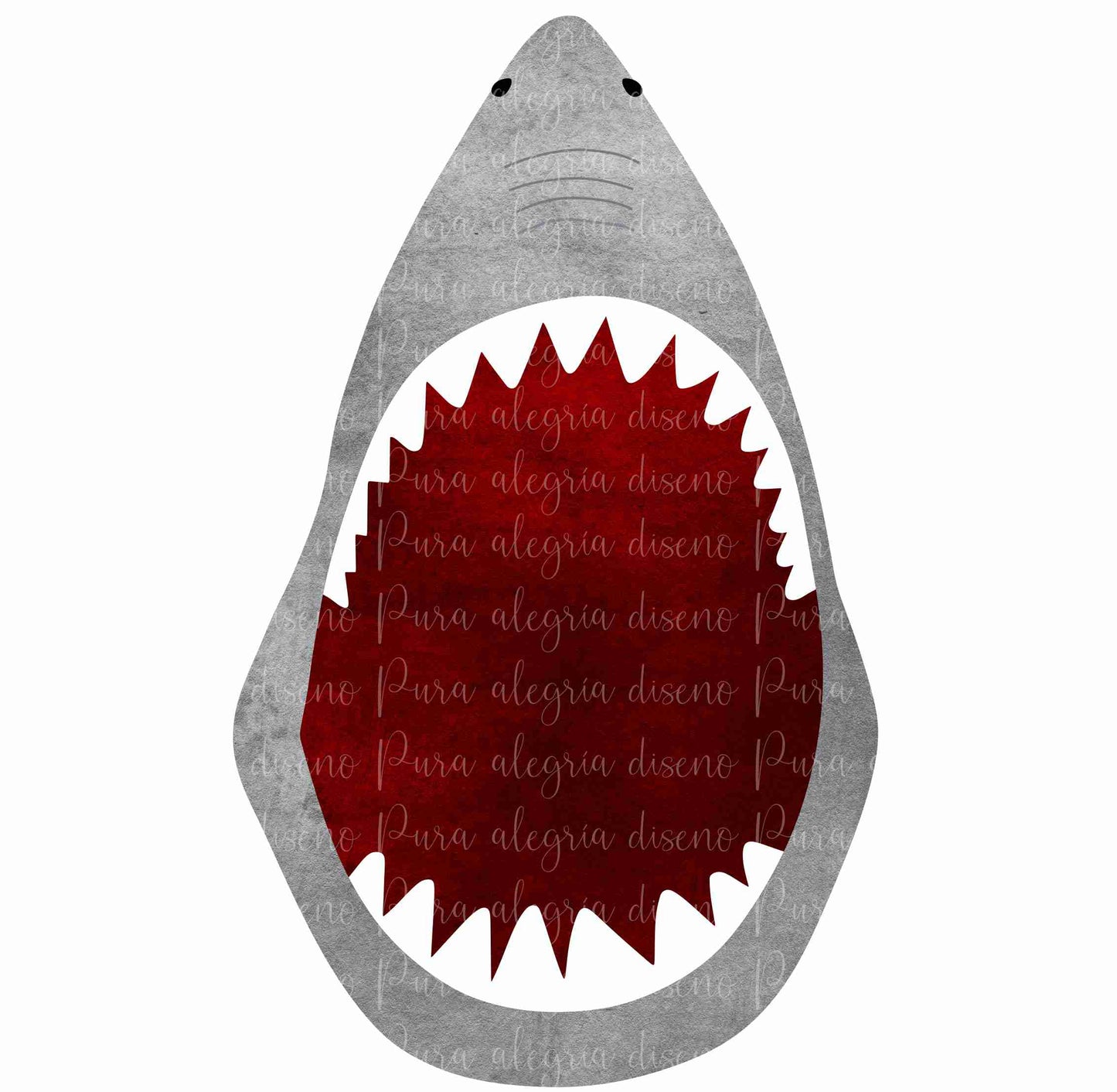 Estampa Tiburón gris oscuro