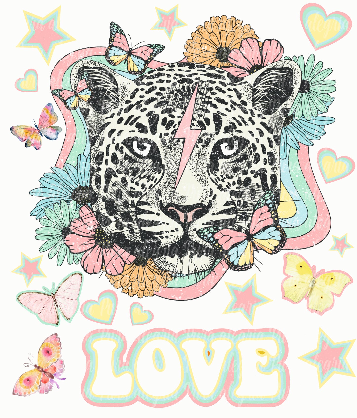 Maxi print, Tiger love groovy worn