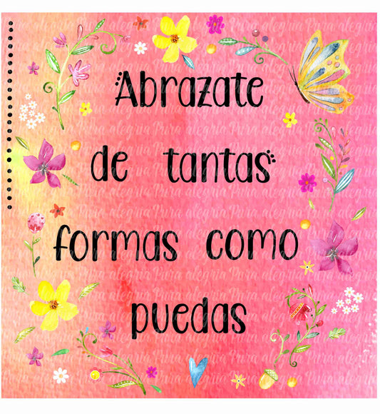 Estampa Frase abrazate
