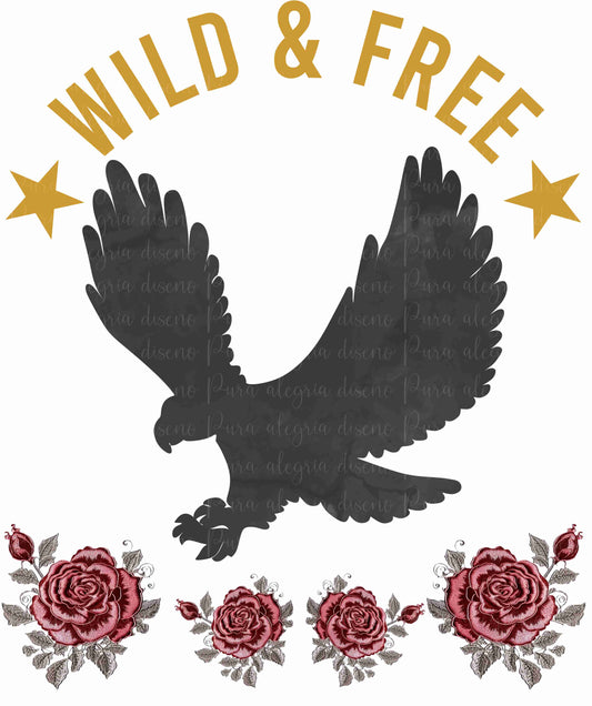 Maxi print wild &amp; free eagle 