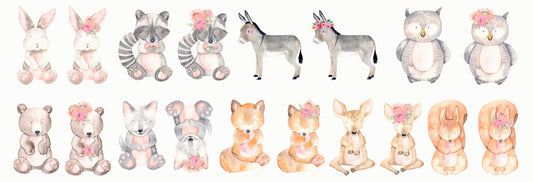 Plancha Animales acuarela