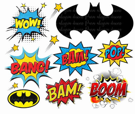 Estampa Hoja, Batman