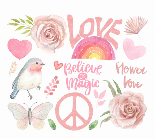 Estampas hoja, Believe in magic