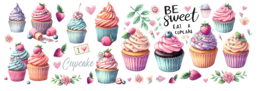 Plancha Be sweet eat a cupcake