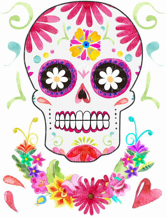 Maxi print Mexican Skull 
