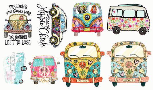 Iron Truck and cars I'm a Hippie and I go in a van!