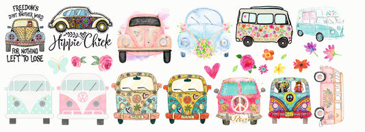 Plancha Camionetas Hippies
