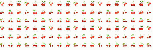Plancha Cerecitas tela, cerezas