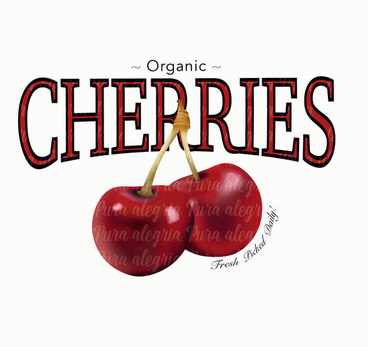 Estampa Cherries original