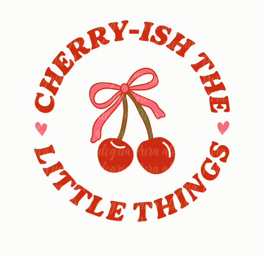Estampa Enjoy little things cerezas
