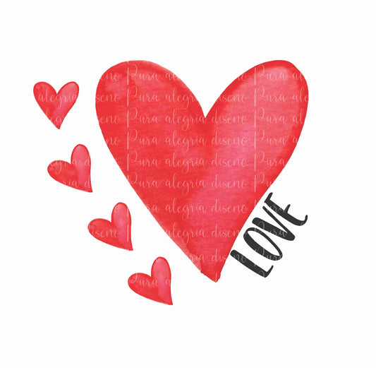 Love Heart Print