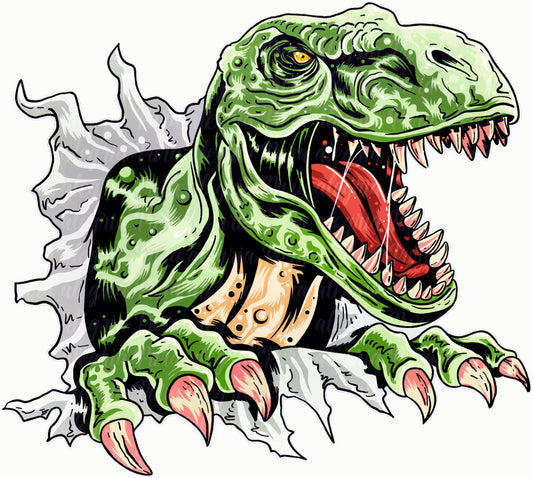 Estampa Dinosaurio Cuidado !
