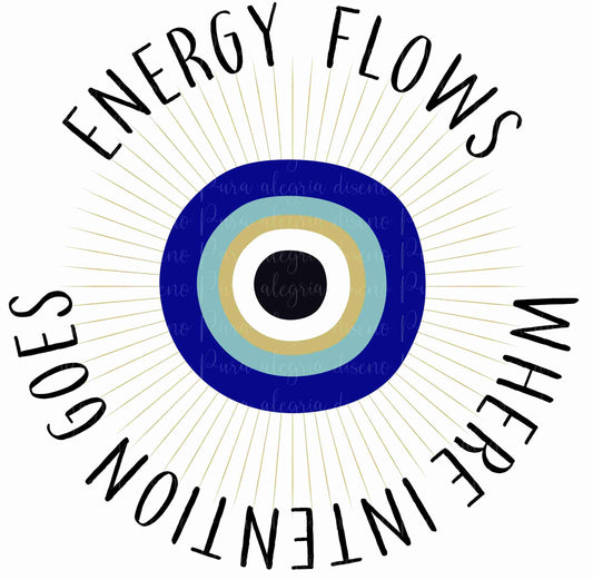 Estampa Energy flows ojo turco