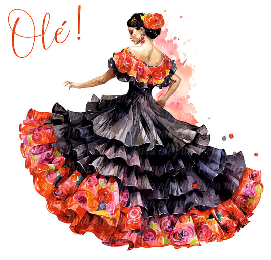 Estampa Bailarina Olé !