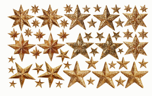 Plancha Estrellas doradas navideñas o no