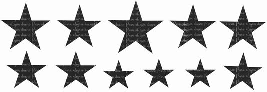 Plancha Estrellas negras