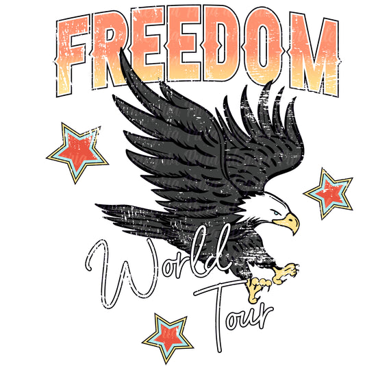 Estampa Freedon world tour, águila