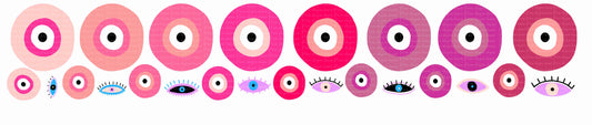 Plancha Mini Ojos turcos rosas