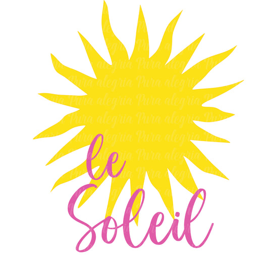 Estampa Le soleil, sol