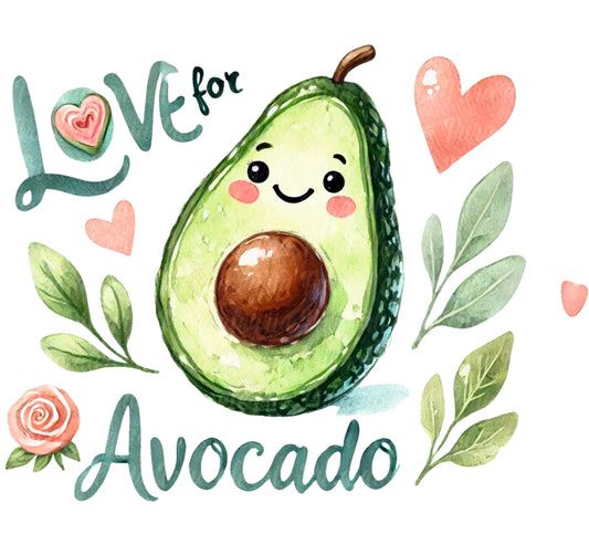 Estampa Love avocado