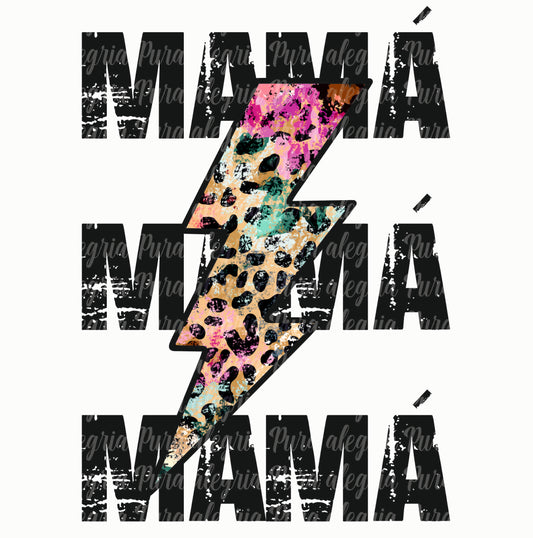 Estampa Mamá rayo
