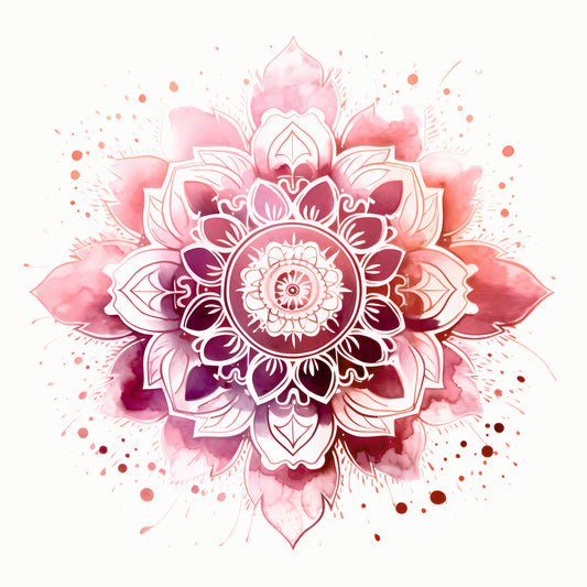 Estampa Mandala rosa