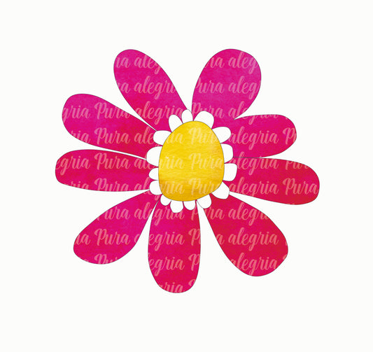 Estampa Margarita fucsia