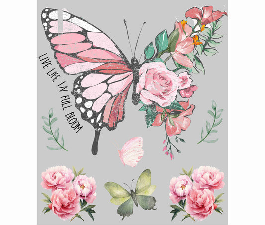 Maxi print, Worn Bloom Butterfly 