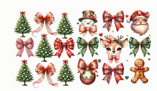 Plancha Navidad moños