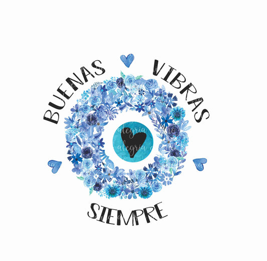 Turkish Eye stamp good vibes