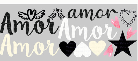 Plancha Amores que son amores, amor