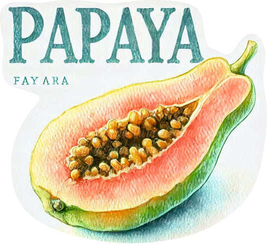 Estampa Papaya fruta