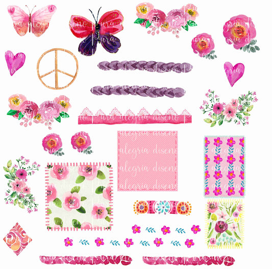 Plancha Patchwork llenito de alegría