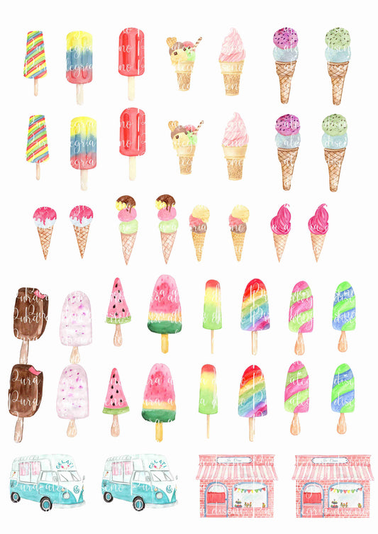 Plancha Heladitos, Helados, helados !