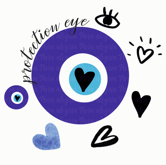 Estampa Ojo turco, Protection eye