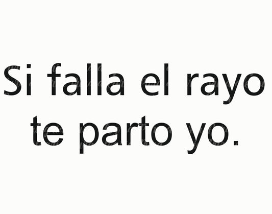 Estampa Si falla el rayo