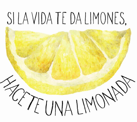Estampa Si la vida te da limones