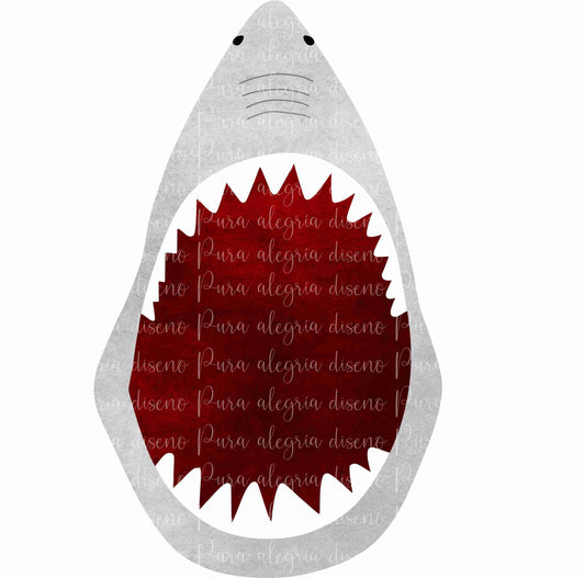 Estampa Tiburón gris claro