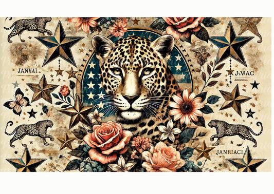 Estampa Tigre cartel vintage