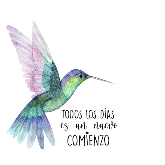 Estampa Todos los días, colibrí