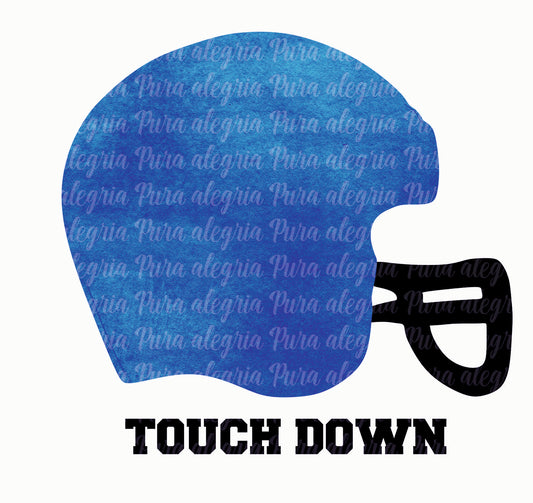Estampa Casco touch down azul