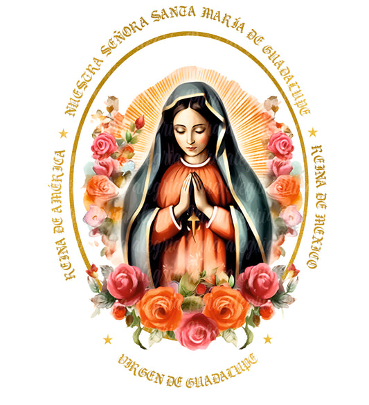 Estampa Virgen Nuestra señora Santa María de Guadalupe