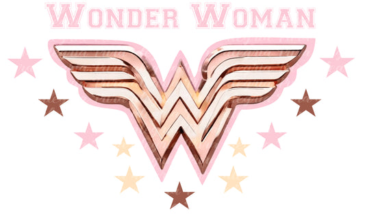 Estampa Wonder Woman rosa