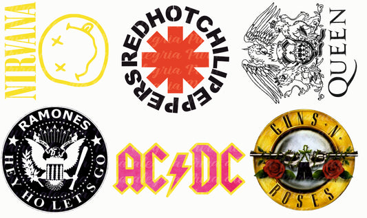 Plancha Bandas de rock