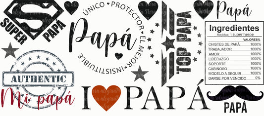 Plancha Papá mi idolo