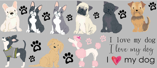 Plancha I love my dog